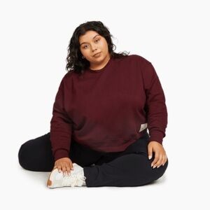 WeWoreWhat Maroon Fleece Sweatshirt, XXL, new!